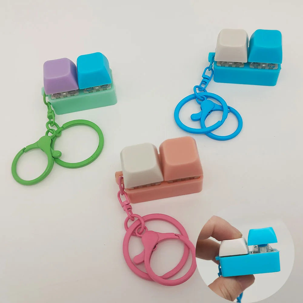 Mechanical Keyboard Pop Fidget Keychain Bag Charm