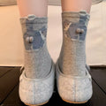Gray Cat Balls novelty socks with raised cat details