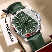 Original Men Watch Luxury Waterproof Luminous Date Week Watch for Man Quartz Leather Fashion Men'S Watches Reloj Hombre