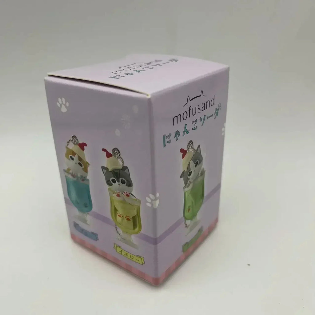 Mufosand Ice Cream Cat Blind Box 5Pc Kawaii Dessert Keychain Set Cute Collectible Kitty Figures 