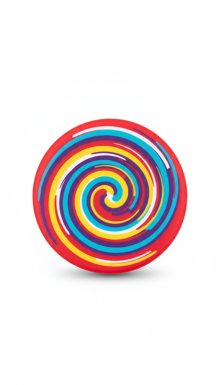 Flash Spin Disc with Motion Streaks