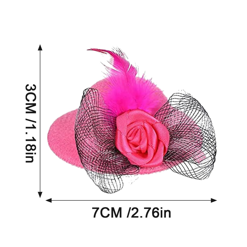 Chicken Hat for Hens Tiny Pets Funny Chicken Accessories Hen Top Hat for Rooster Duck Parrot Hamster Poultry Stylish Show Costum