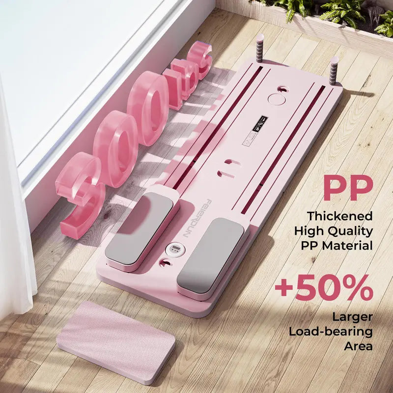 Pilates Board - Foldable Multifunctional Abdominal Muscle Core Trainer 300LBS Capacity