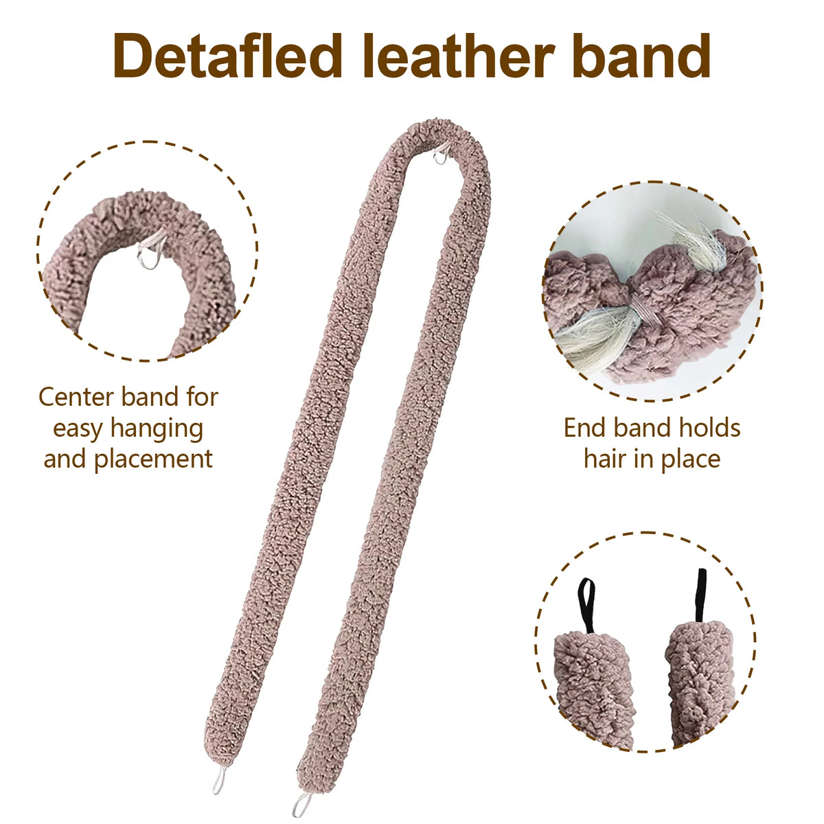 Satin Heatless Hair Curler, Lazy Natural Soft Wave DIY Heatless Curls for Sleep in Overnight, for All Hair Types