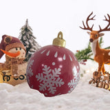 JumboJoy 23.6-Inch Inflatable Christmas Ornament – Outdoor PVC Holiday Decor