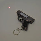 Pistol Shaped Keychain Light Mini Hand Press Power Generation LED Flashlight Portable COB Work Light Pocket Small Torch Pendant