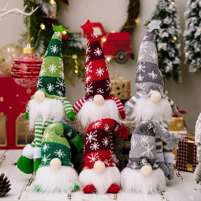 20/30Cm LED Faceless Doll Elf Gnome with Lights Christmas Decoration Home Merry Christmas Navidad Children New Year Gift 2025