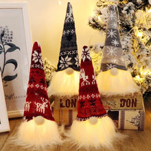 Light-up faceless Christmas gnome festive home decor