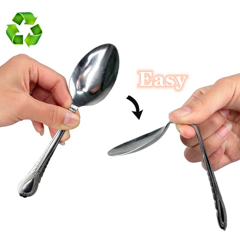 Bending spoon magic trick metal close-up illusion prop
