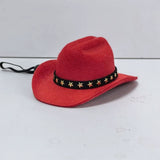 Red / Star adjustable cowboy hat for cats and small dogs
