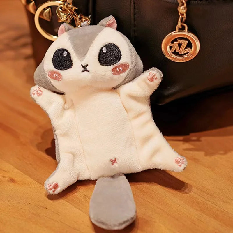 Cute Flying Squirrel Plush Pendant Bag Charm Keychain 