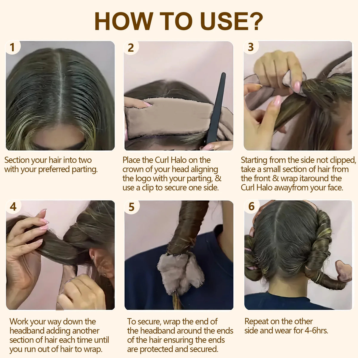 Satin Heatless Hair Curler, Lazy Natural Soft Wave DIY Heatless Curls for Sleep in Overnight, for All Hair Types