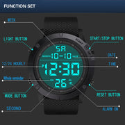 StealthDial D50 tactical watch side controls
