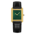 New Classic Square Watch for Men Women Simple Two-Hand Design Fashion Leather Strap Waterproof Quartz Wristwatches Drop Shipping