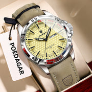 Original Men Watch Luxury Waterproof Luminous Date Week Watch for Man Quartz Leather Fashion Men'S Watches Reloj Hombre