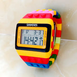 BrickBeat SHHORS Building-Block Digital Watch – Alarm & Backlight