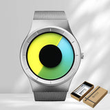 NEW Creative Quartz Watches Men Top Fashion Brand Casual Stainless Steel Mesh Band Unisex Watch Clock Male Female Gentleman Gift