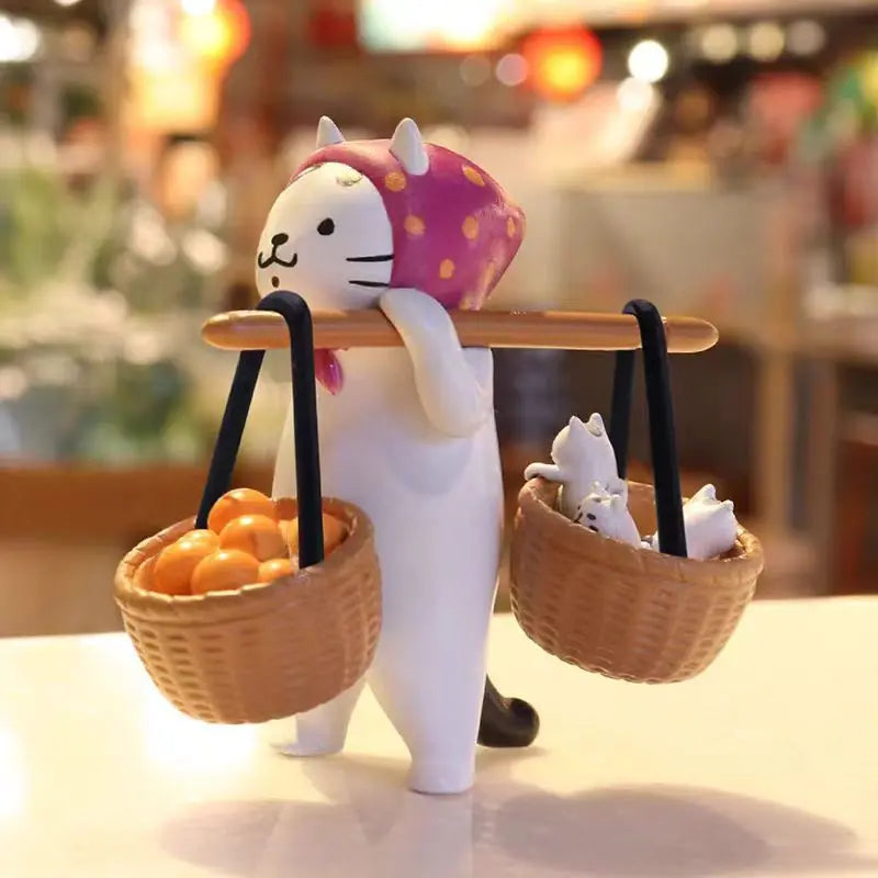 Ms Cat Blind Box Figure Toys Kittens Dolls Meow Market Blind Bag Decoration Kids Christmas Gift