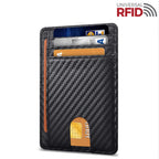 Carbon-look black cardholder shown by supplier