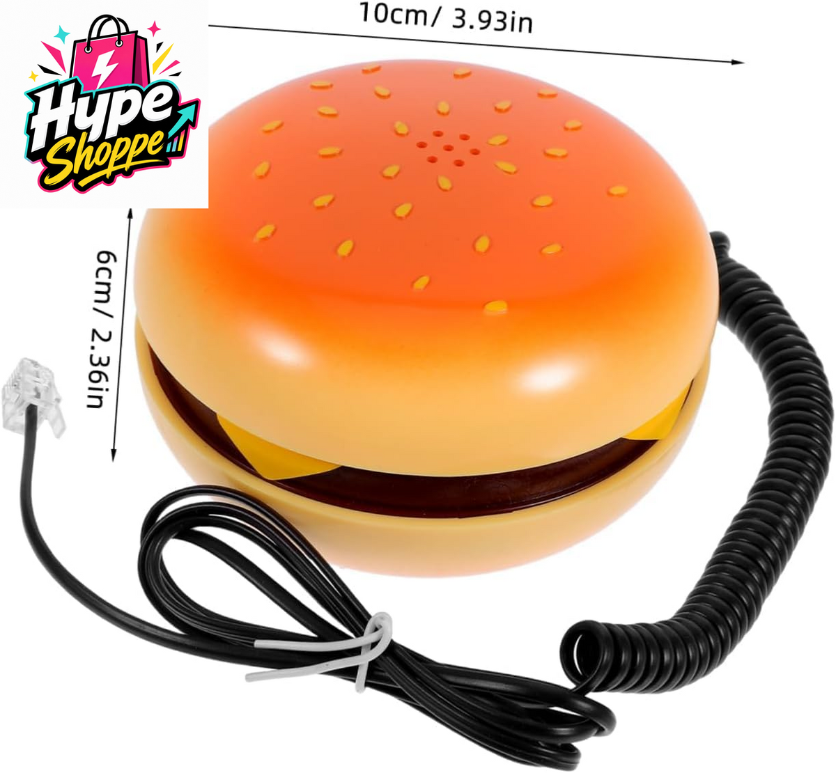 Novelty Hamburger Shape Desktop Landline Telephone