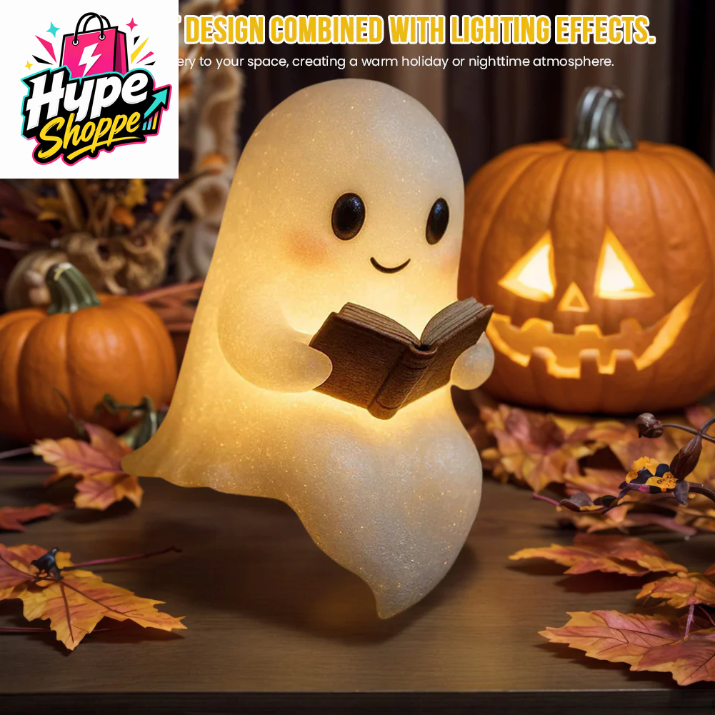 Cute LED Ghost Night Light Children'S Nightlight Gift Bedside Sleep Lamp Halloween Decorations Lovely Ghost Lamp Warm Light
