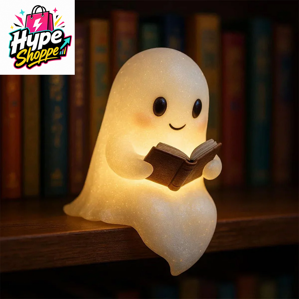 Cute LED Ghost Night Light Children'S Nightlight Gift Bedside Sleep Lamp Halloween Decorations Lovely Ghost Lamp Warm Light