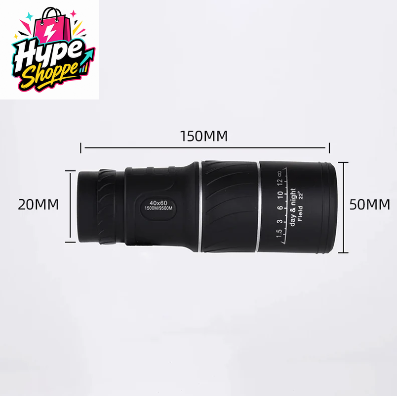 40X60 Night Vision Monocular with Night Vision BAK4 Prism High Power Waterproof